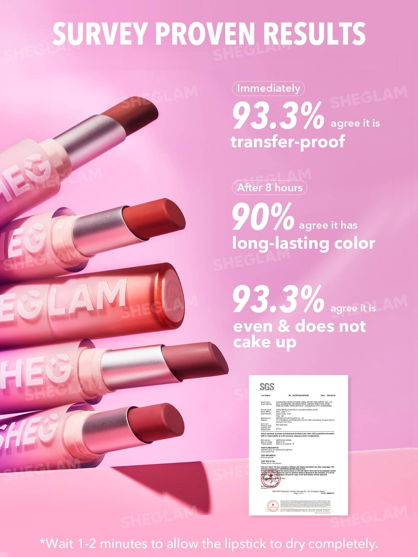 SHEGLAM Dynamatte Boom Long-Lasting Matte Lipstick