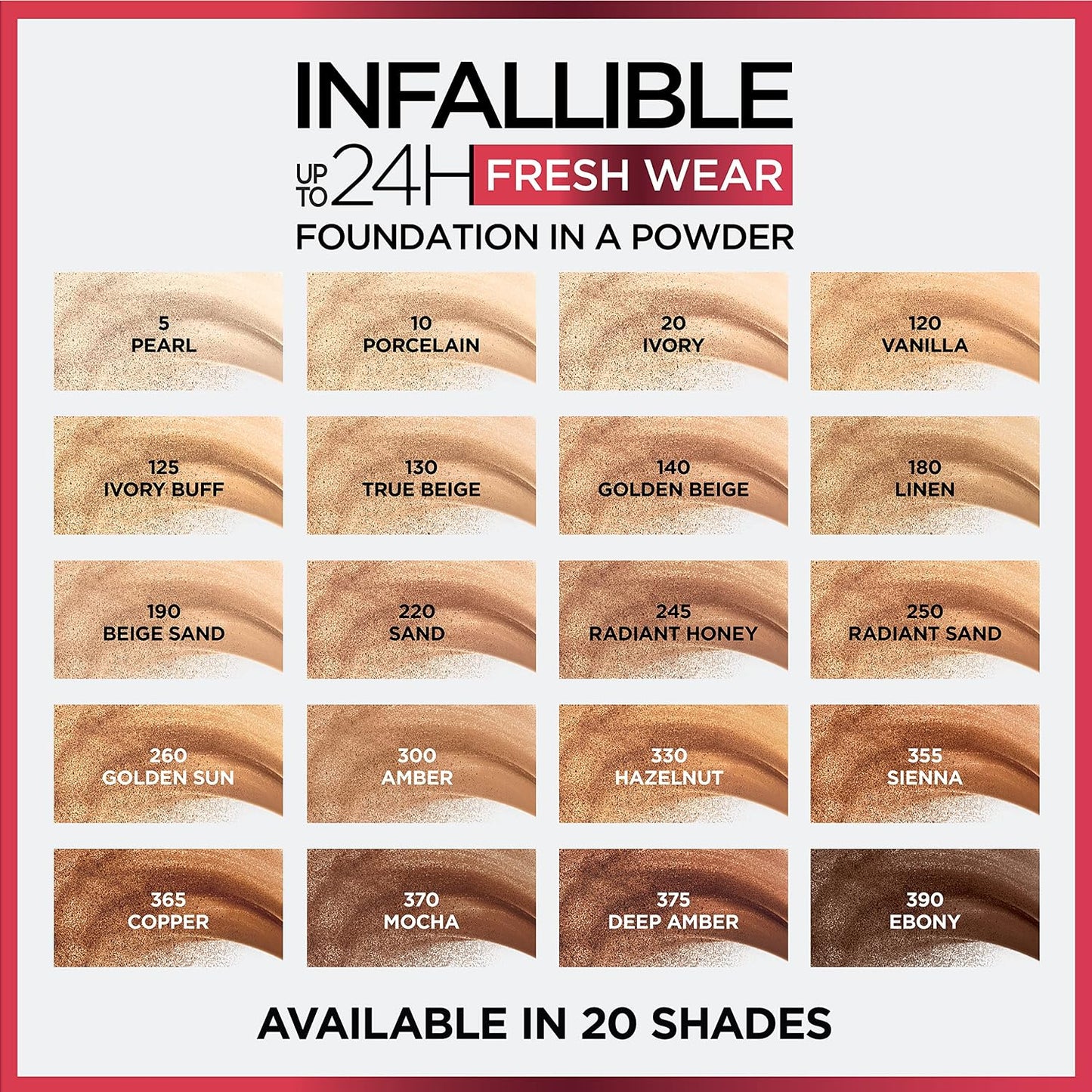 L'Oréal Paris Infaillible 24H Fresh Wear Foundation in a Powder