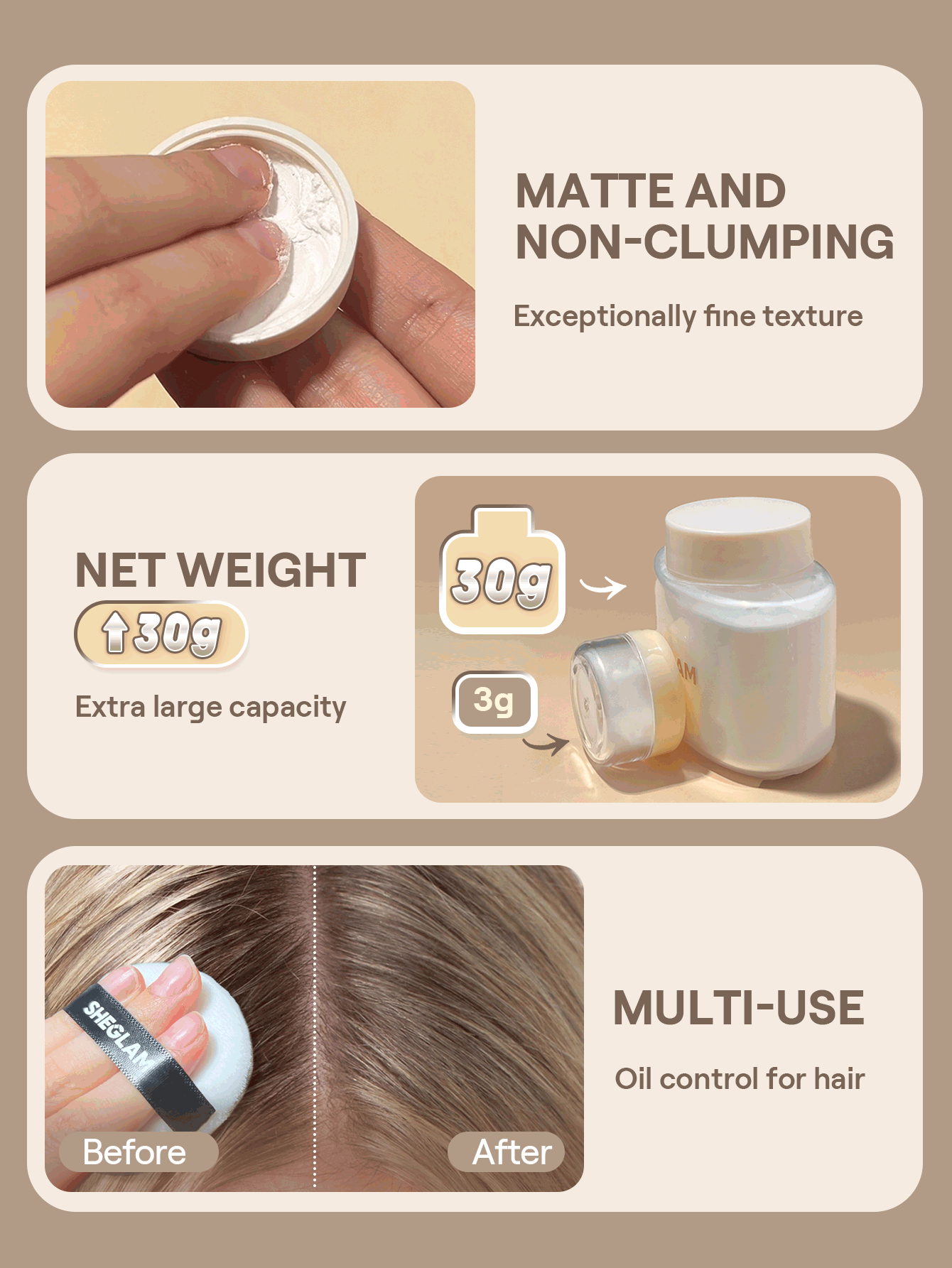 SHEGLAM Blur In A Bottle Loose Setting Powder