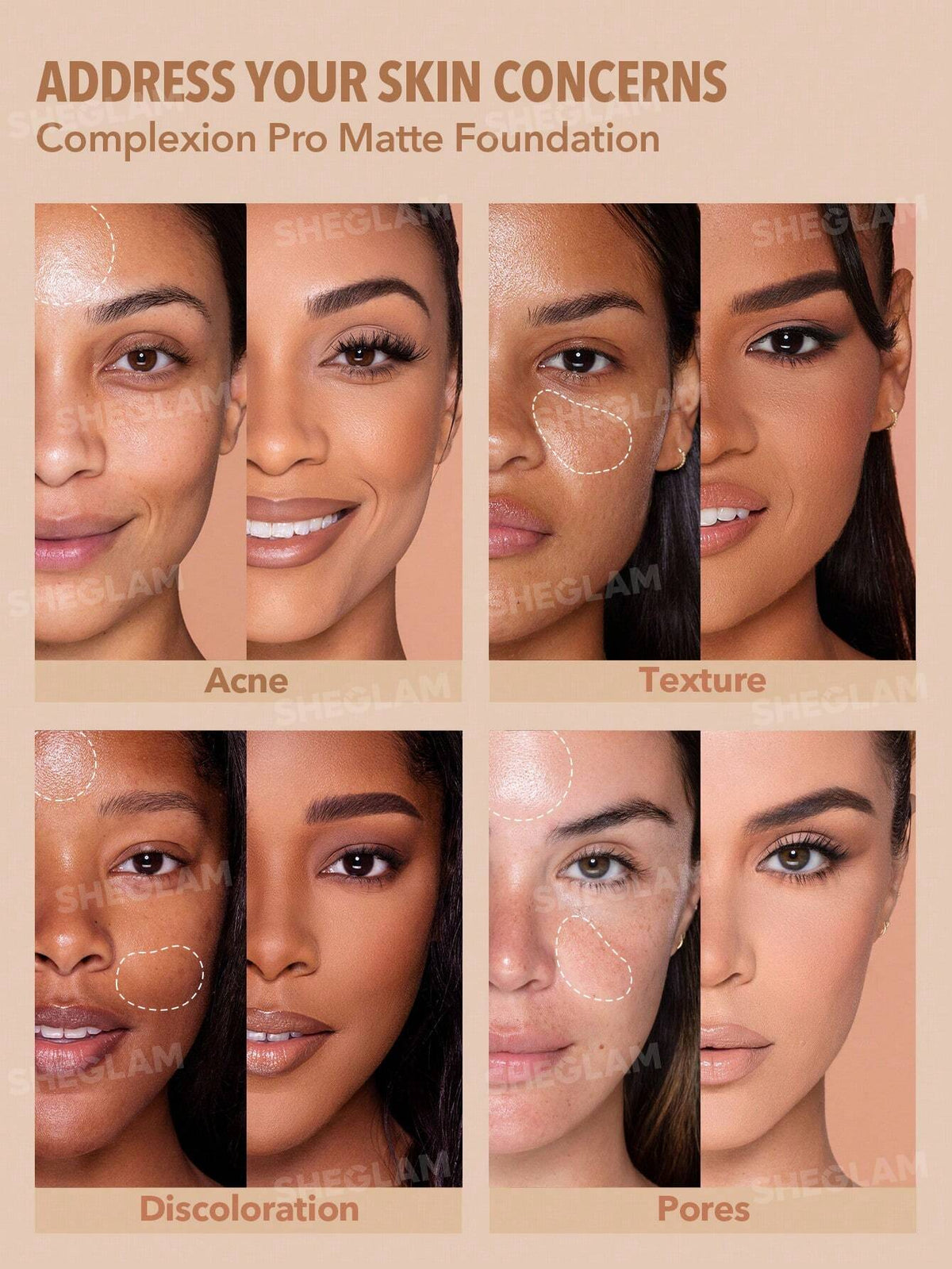 SHEGLAM Complexion Pro Long Lasting Breathable Matte Foundation