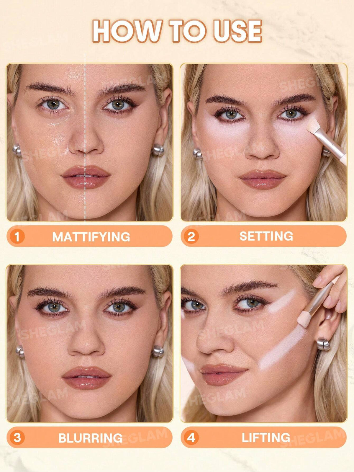 SHEGLAM Insta-Ready Ultra-Fine Blur & Lift Setting Powder Duo
