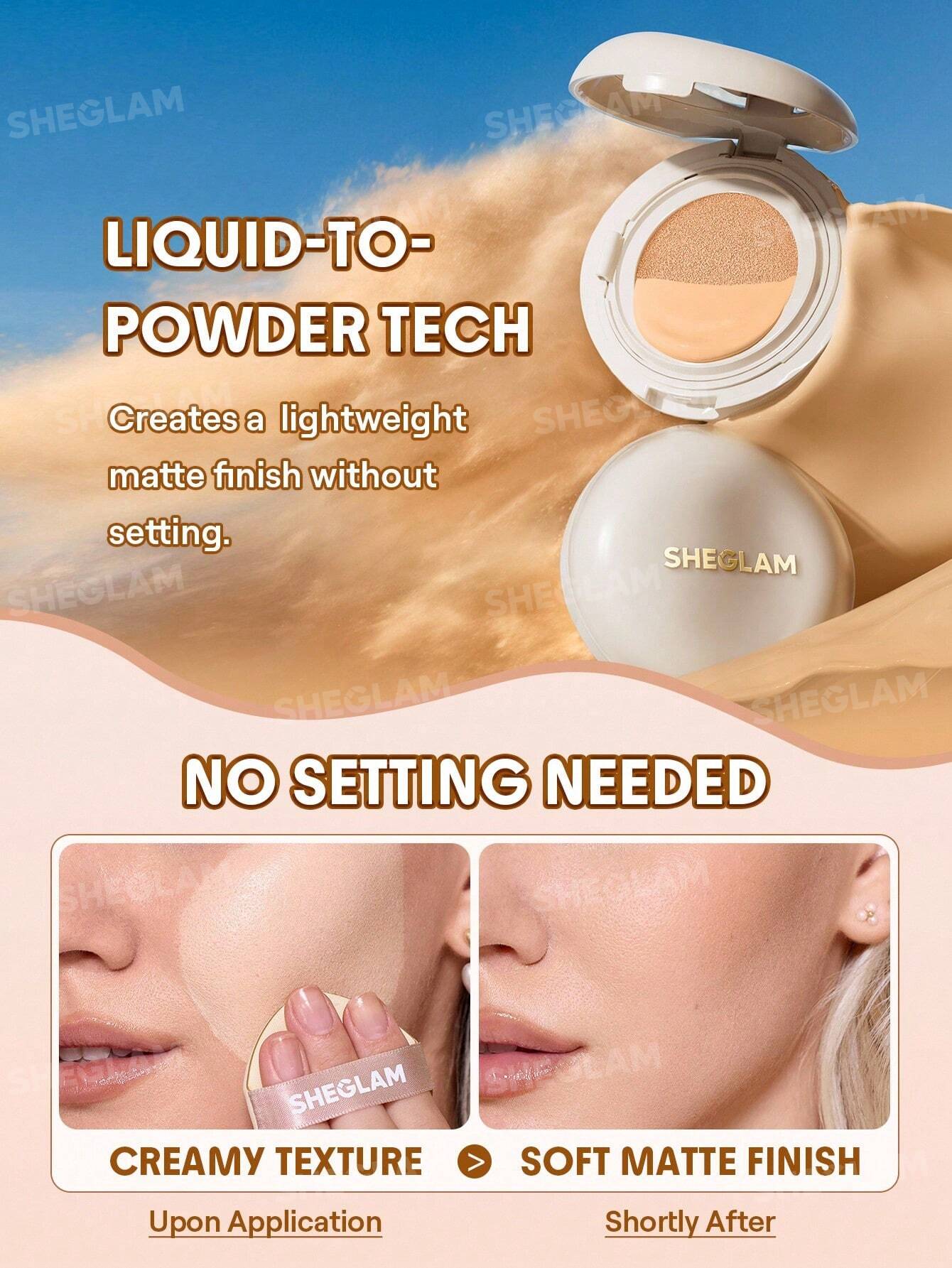 SHEGLAM Lock & Go Long-Lasting Cushion Foundation
