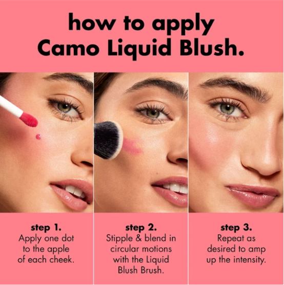 e.l.f. Camo Liquid Blush, A long-lasting liquid blush that delivers a dewy