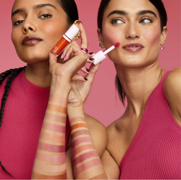 e.l.f. Camo Liquid Blush, A long-lasting liquid blush that delivers a dewy