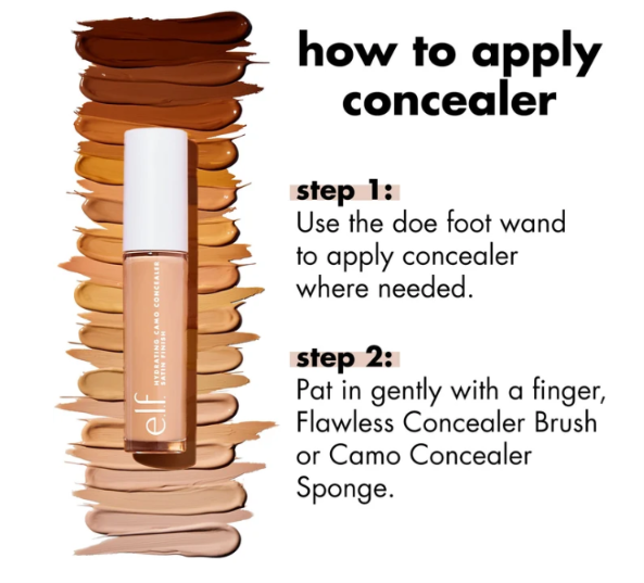 e.l.f. Hydrating Camo Concealer, A long-lasting liquid concealer